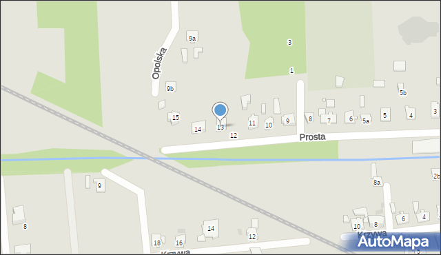 Kolonowskie, Prosta, 13, mapa Kolonowskie