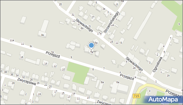 Koluszki, Przejazd, 7a, mapa Koluszki