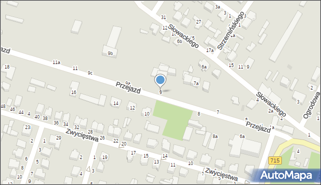 Koluszki, Przejazd, 9, mapa Koluszki