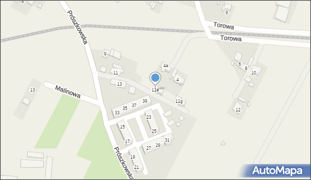 Komprachcice, Prószkowska, 11e, mapa Komprachcice