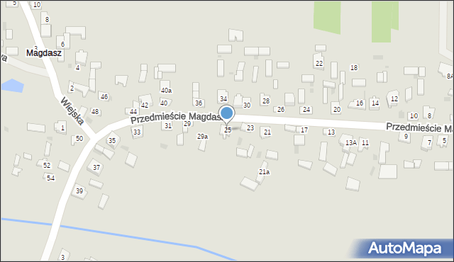 Koniecpol, Przedmieście Magdasz, 25, mapa Koniecpol