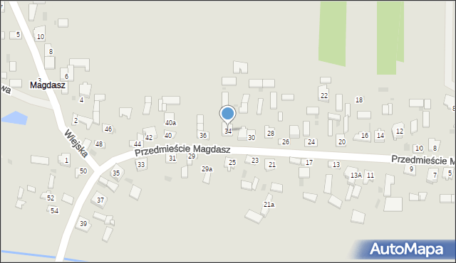 Koniecpol, Przedmieście Magdasz, 34, mapa Koniecpol