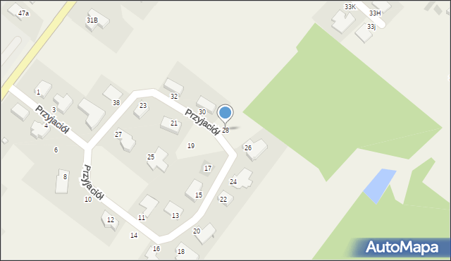 Konikowo, Przyjaciół, 28, mapa Konikowo