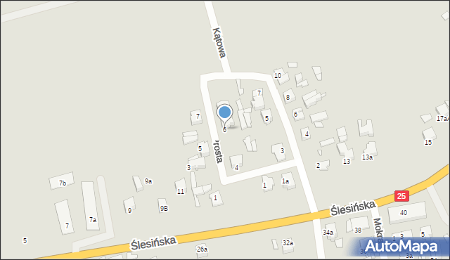 Konin, Prosta, 6, mapa Konina