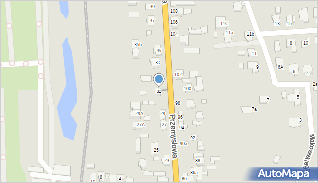 Konin, Przemysłowa, 31, mapa Konina