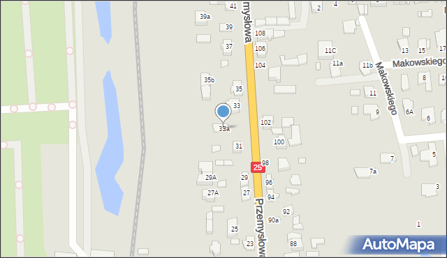 Konin, Przemysłowa, 33a, mapa Konina