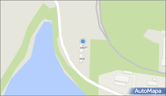 Konin, Przemysłowa, 85bA, mapa Konina