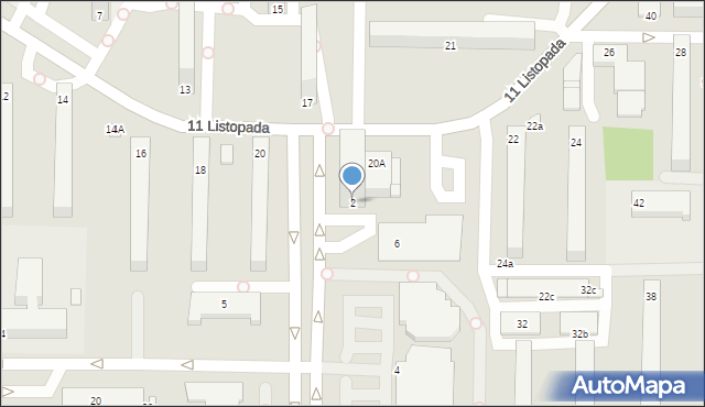 Konin, Przyjaźni, 2, mapa Konina