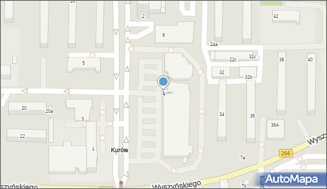 Konin, Przyjaźni, 4, mapa Konina