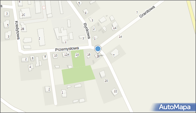 Konopki, Przemysłowa, 18, mapa Konopki