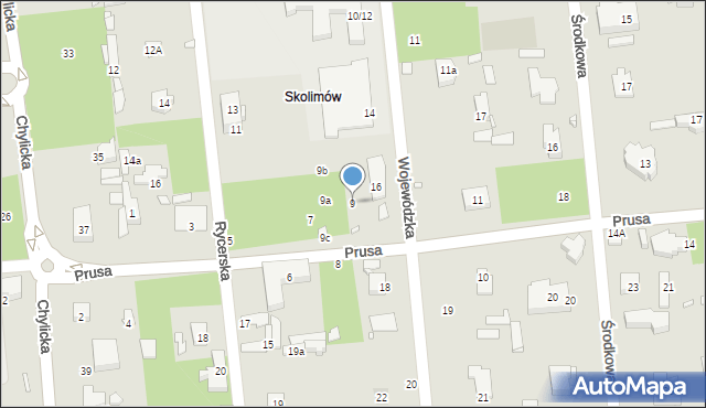 Konstancin-Jeziorna, Prusa Bolesława, 9, mapa Konstancin-Jeziorna