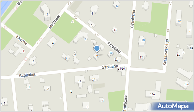 Konstancin-Jeziorna, Przebieg, 9, mapa Konstancin-Jeziorna