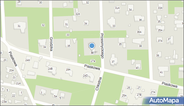 Konstancin-Jeziorna, Przesmyckiego Miriama, 38, mapa Konstancin-Jeziorna