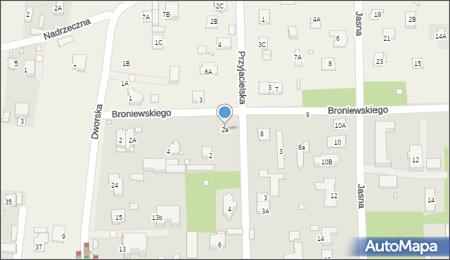 Konstancin-Jeziorna, Przyjacielska, 2a, mapa Konstancin-Jeziorna