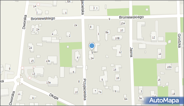 Konstancin-Jeziorna, Przyjacielska, 3, mapa Konstancin-Jeziorna