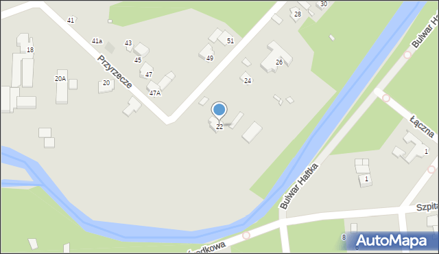 Konstancin-Jeziorna, Przyrzecze, 22, mapa Konstancin-Jeziorna