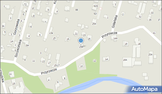 Konstancin-Jeziorna, Przyrzecze, 23A, mapa Konstancin-Jeziorna