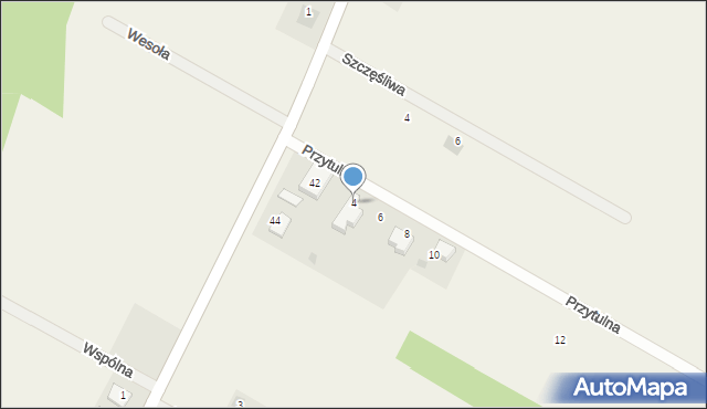 Korczaki, Przytulna, 4, mapa Korczaki