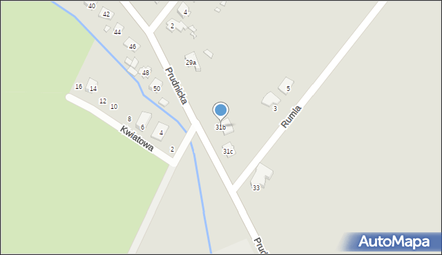 Korfantów, Prudnicka, 31b, mapa Korfantów