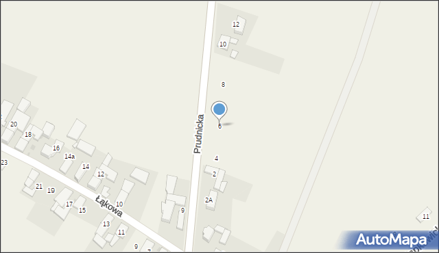 Kórnica, Prudnicka, 6, mapa Kórnica