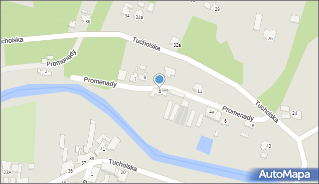 Koronowo, Promenady, 4, mapa Koronowo