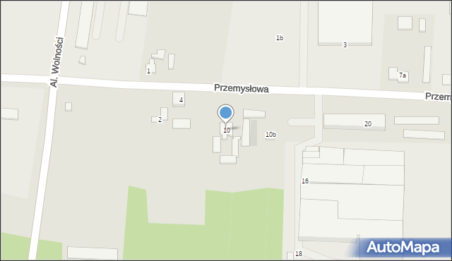 Koronowo, Przemysłowa, 10, mapa Koronowo