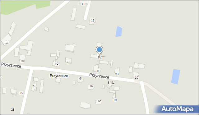 Koronowo, Przyrzecze, 9b, mapa Koronowo