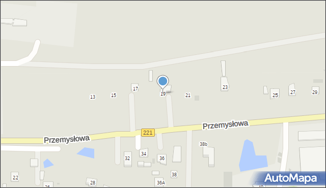 Kościerzyna, Przemysłowa, 19, mapa Kościerzyna
