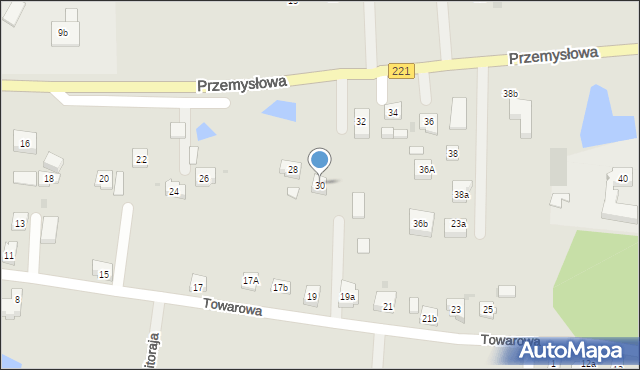 Kościerzyna, Przemysłowa, 30, mapa Kościerzyna