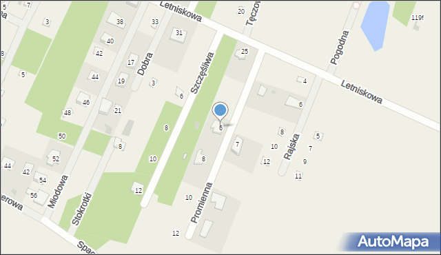 Kosewko, Promienna, 6, mapa Kosewko