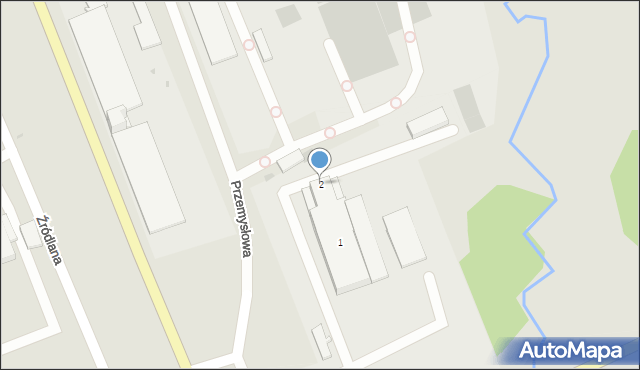 Kosów Lacki, Przemysłowa, 2, mapa Kosów Lacki