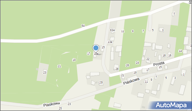 Kostrzyn, Prosta, 15a, mapa Kostrzyn