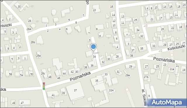 Kostrzyn, Prętkowskiego Józefa, 1d, mapa Kostrzyn