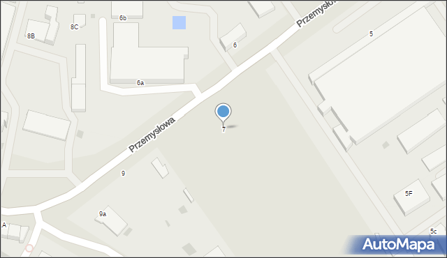 Koszalin, Przemysłowa, 7, mapa Koszalina