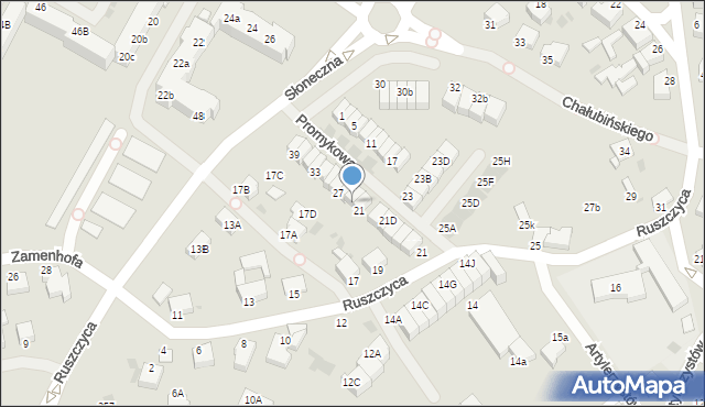 Koszalin, Promykowa, 23, mapa Koszalina