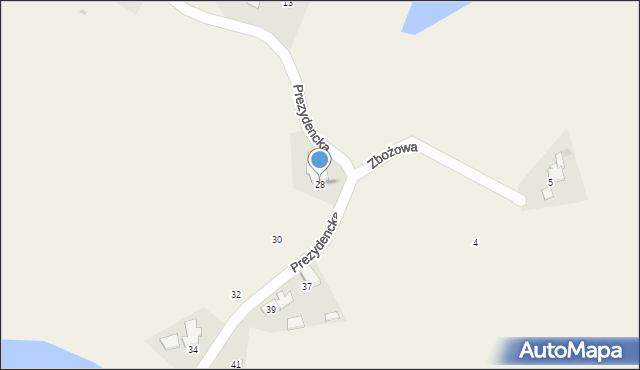 Kowale, Prezydencka, 28, mapa Kowale
