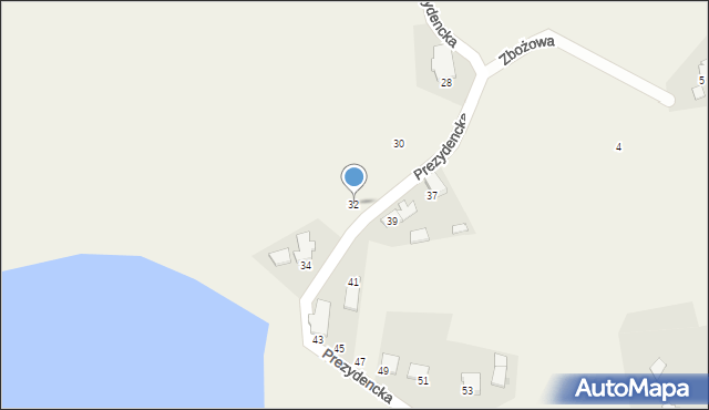 Kowale, Prezydencka, 32, mapa Kowale