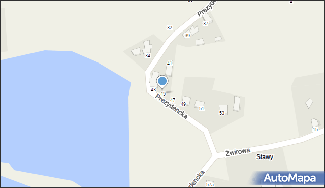 Kowale, Prezydencka, 45, mapa Kowale