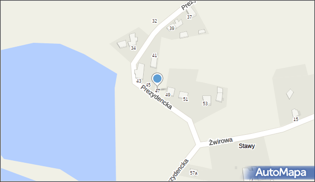 Kowale, Prezydencka, 47, mapa Kowale