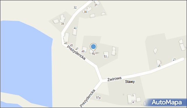 Kowale, Prezydencka, 51, mapa Kowale