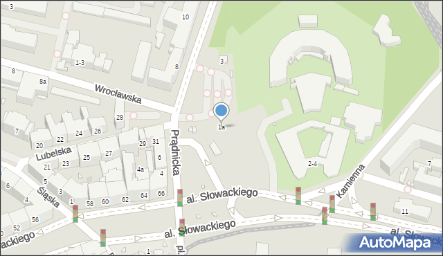 Kraków, Prądnicka, 1a, mapa Krakowa