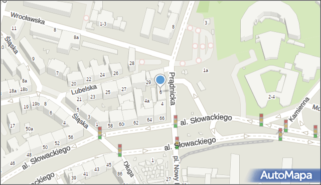 Kraków, Prądnicka, 6, mapa Krakowa