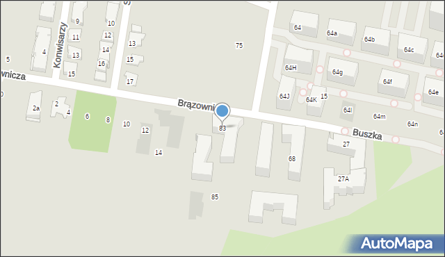 Kraków, Przybyszewskiego Stanisława, 83, mapa Krakowa