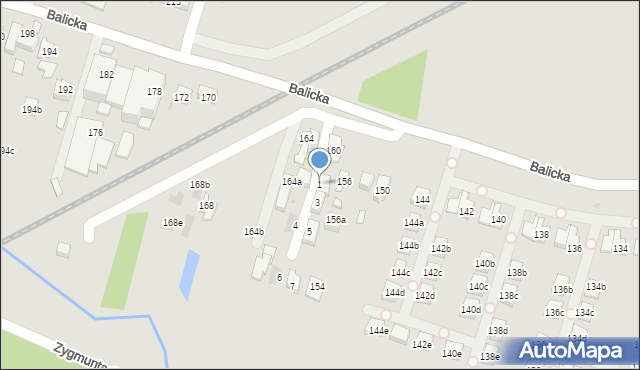 Kraków, Przy Młynówce, 1, mapa Krakowa