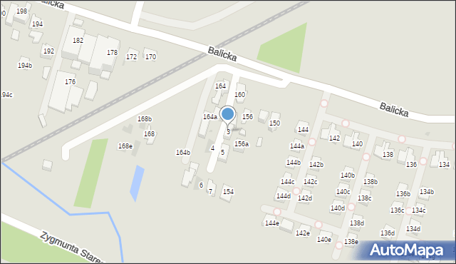 Kraków, Przy Młynówce, 3, mapa Krakowa