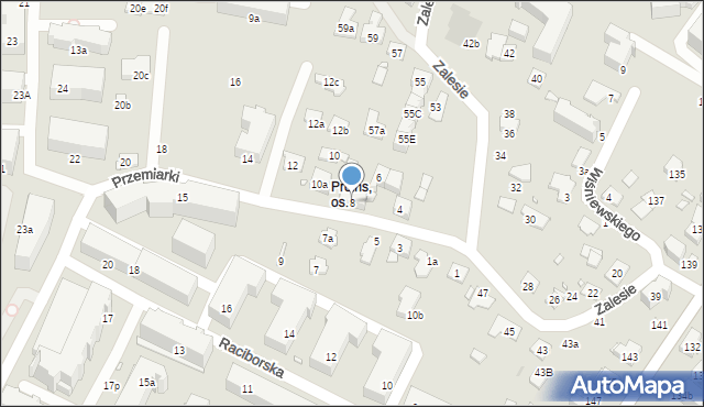 Kraków, Przemiarki, 8, mapa Krakowa