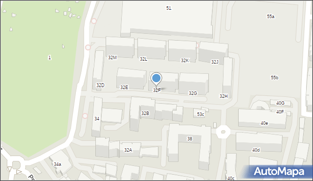 Kraków, Przewóz, 32F, mapa Krakowa
