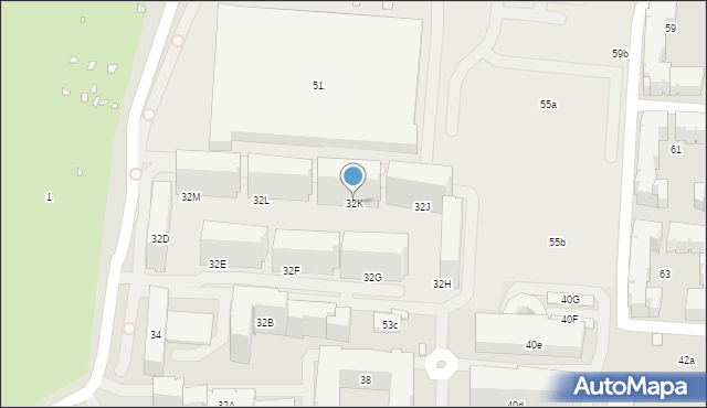 Kraków, Przewóz, 32K, mapa Krakowa