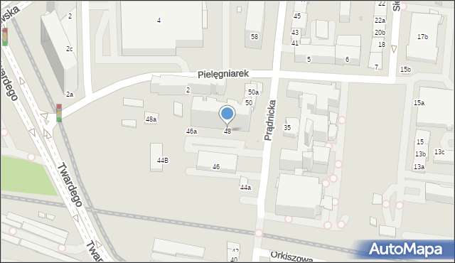 Kraków, Prądnicka, 48, mapa Krakowa
