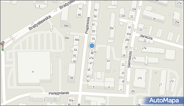 Kraków, Prądnicka, 49, mapa Krakowa
